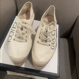 Brand New Gucci platform Espadrilles Size 11B